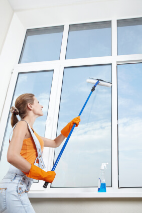 A squeegee is your best friend when it comes to washing windows (istockphoto)