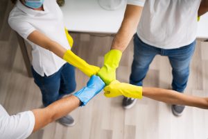 janitorial cleaning team